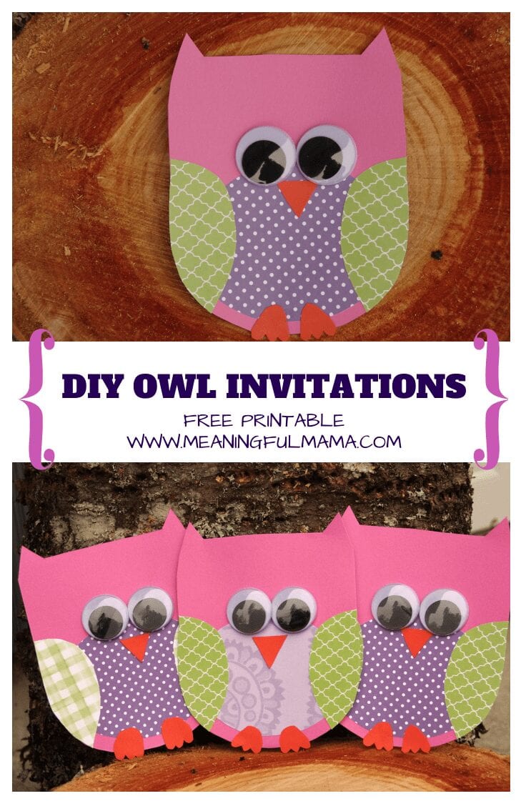 Owl Invitations Template for Free