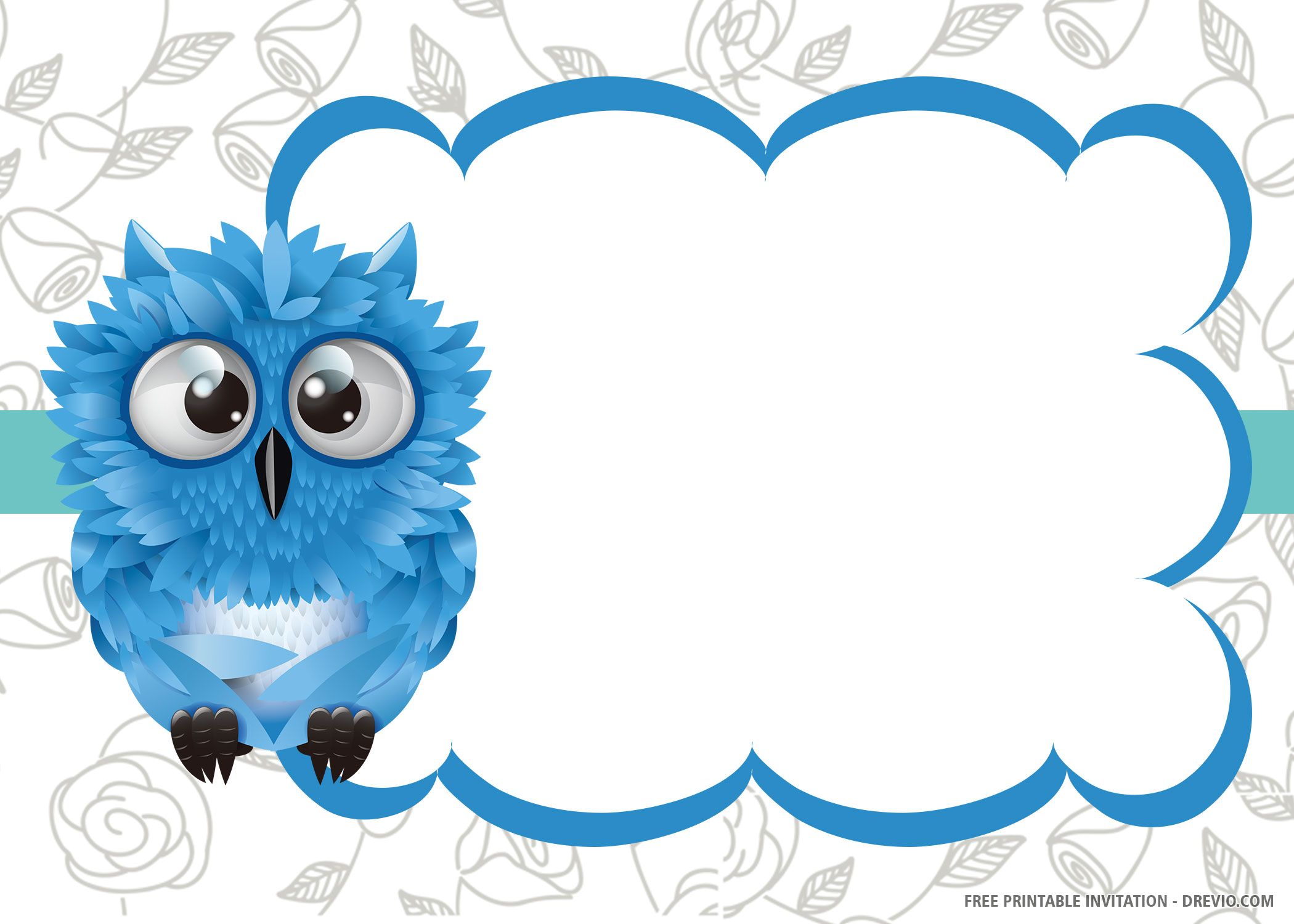 Free Printable Owl Invitation Templates