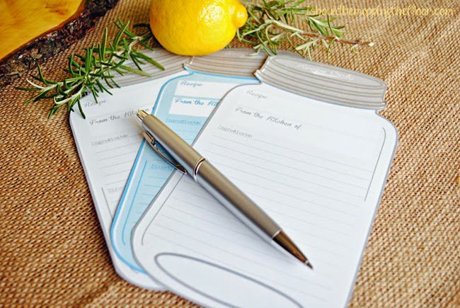 free printable owl recipe cards
