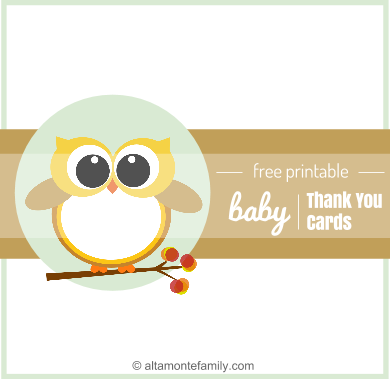 free printable owl recipe cards