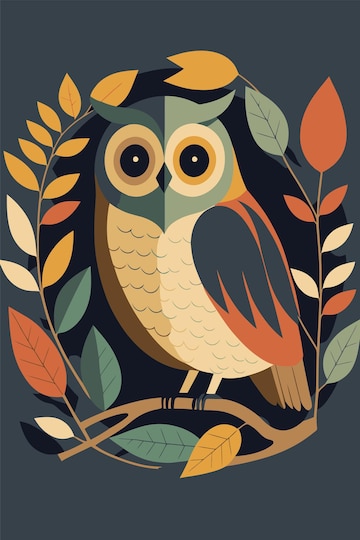 free printable owl wall art