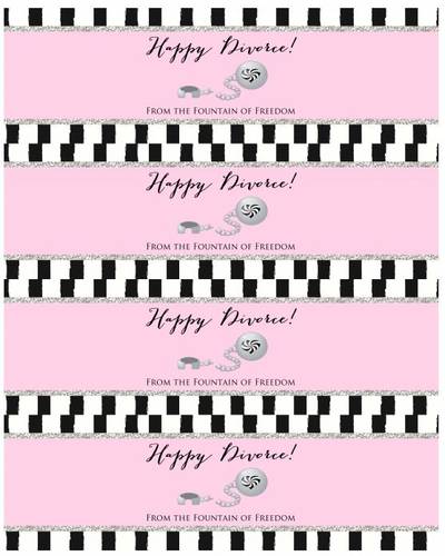 Divorce Party Water Bottle Label Printable Template | OnlineLabels®