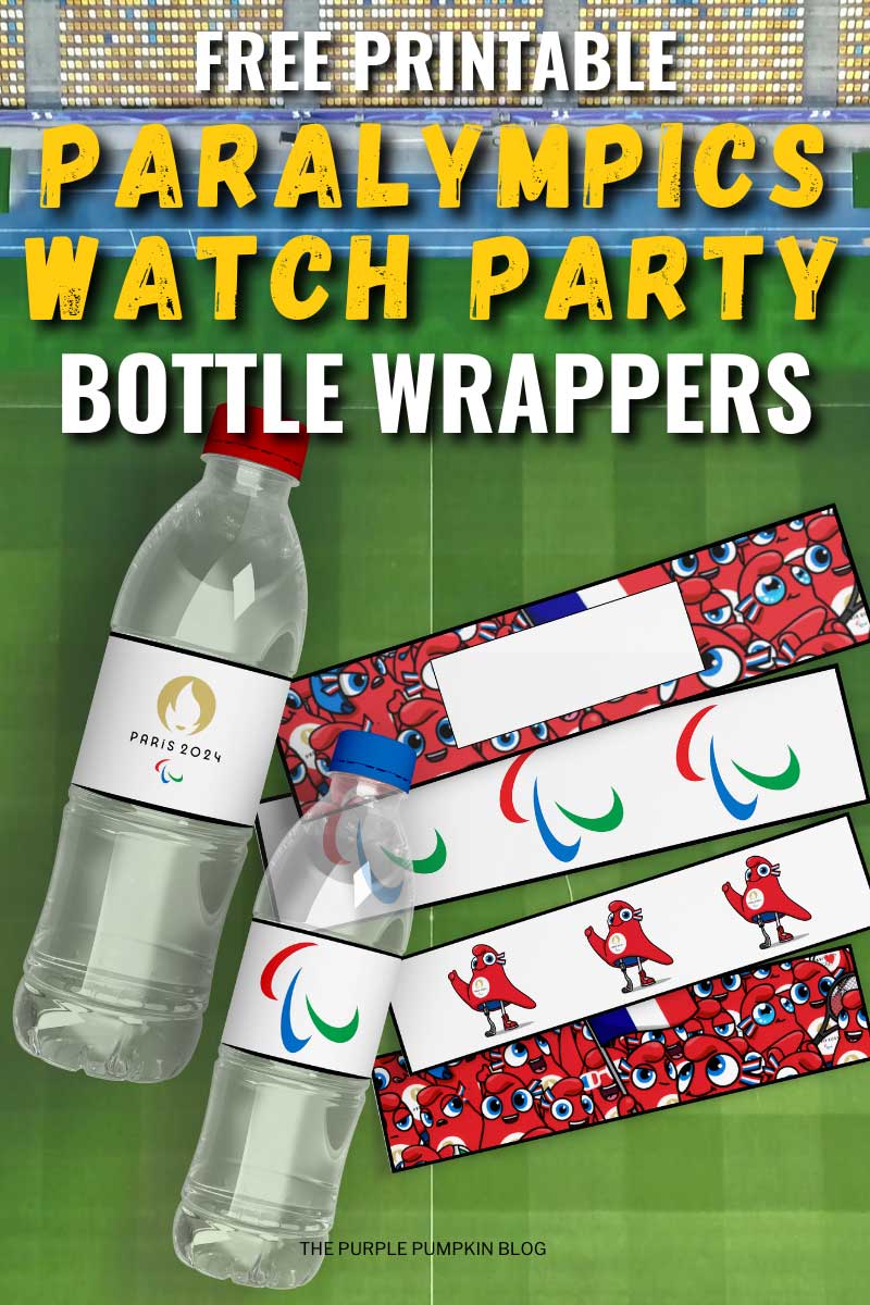 Free Printable Paralympics Bottle Labels (Paris Games 2024 )
