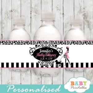 paris water bottle labels personalized - Baby Printables
