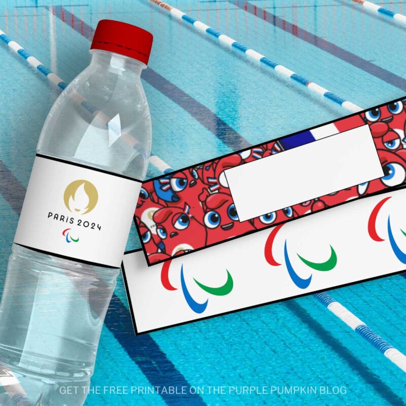 Free Printable Paralympics Bottle Labels (Paris Games 2024 )