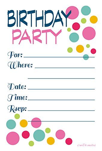 free printable party invitations with photo