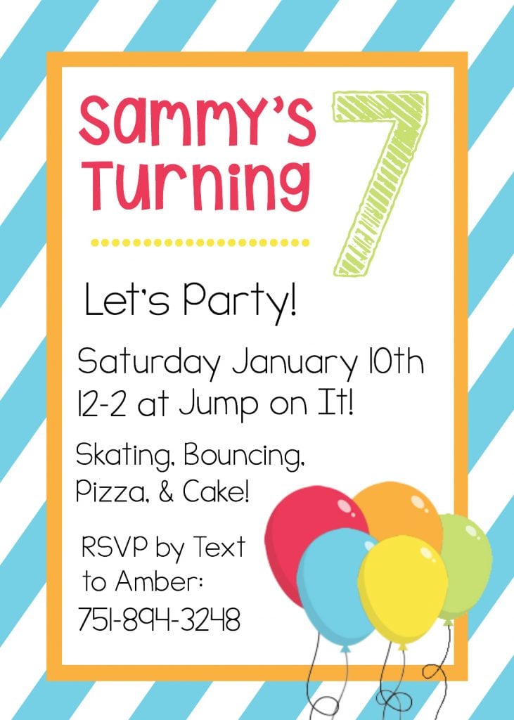 free printable party invitations without downloading