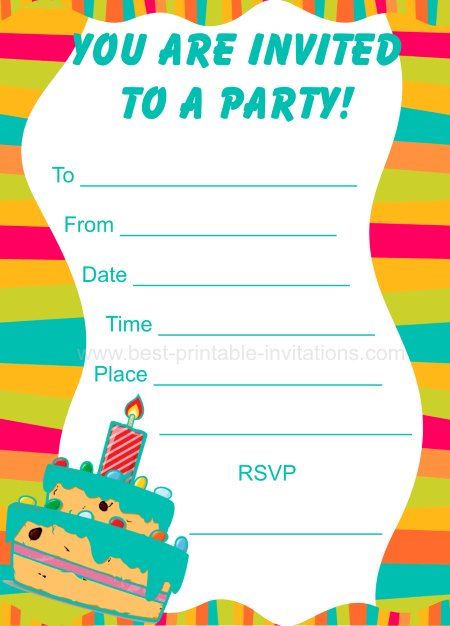 free printable party invitations without downloading