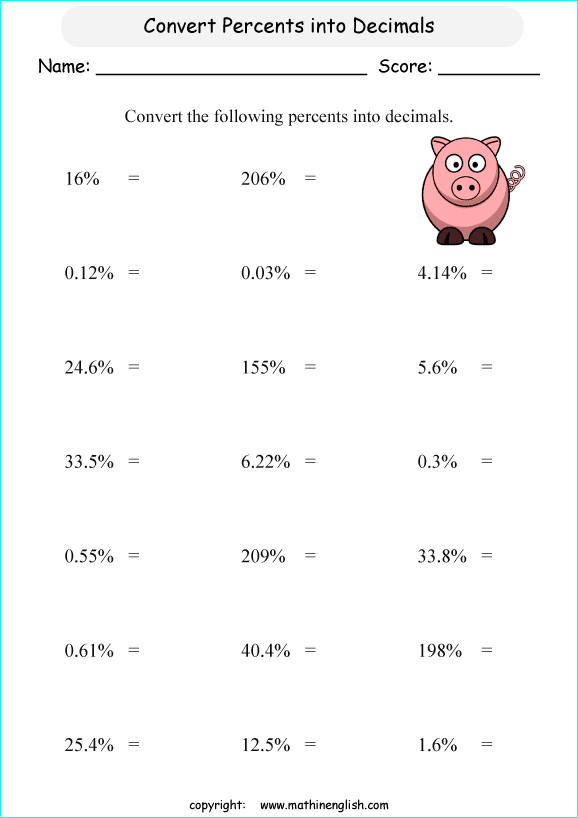 Printable primary math worksheet for math grades 1 to 6 based on ...