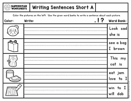 free printable phonics worksheet for first grade