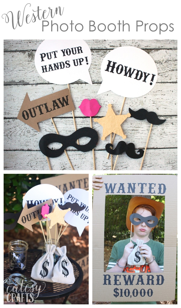 free printable photo booth props cowboy