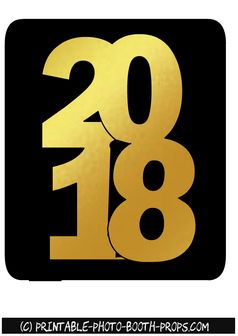 free printable photo booth props new year 2018