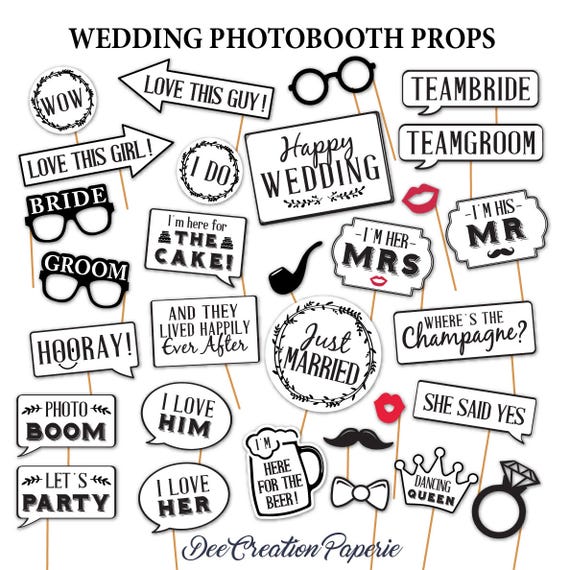 free printable photo booth props pdf