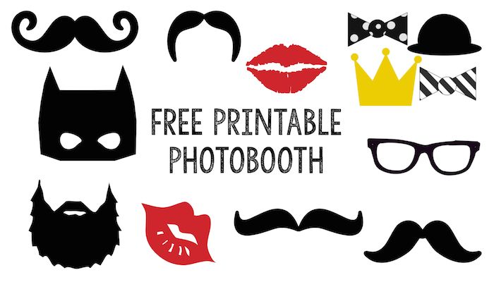 free printable photo booth props pdf
