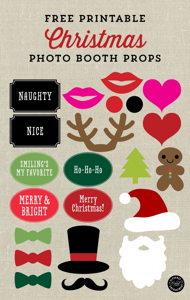 free printable photo booth props signs