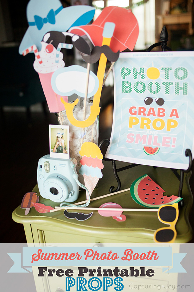 Summer Photo Booth Props {Free Printables} | Kristen Duke Photography
