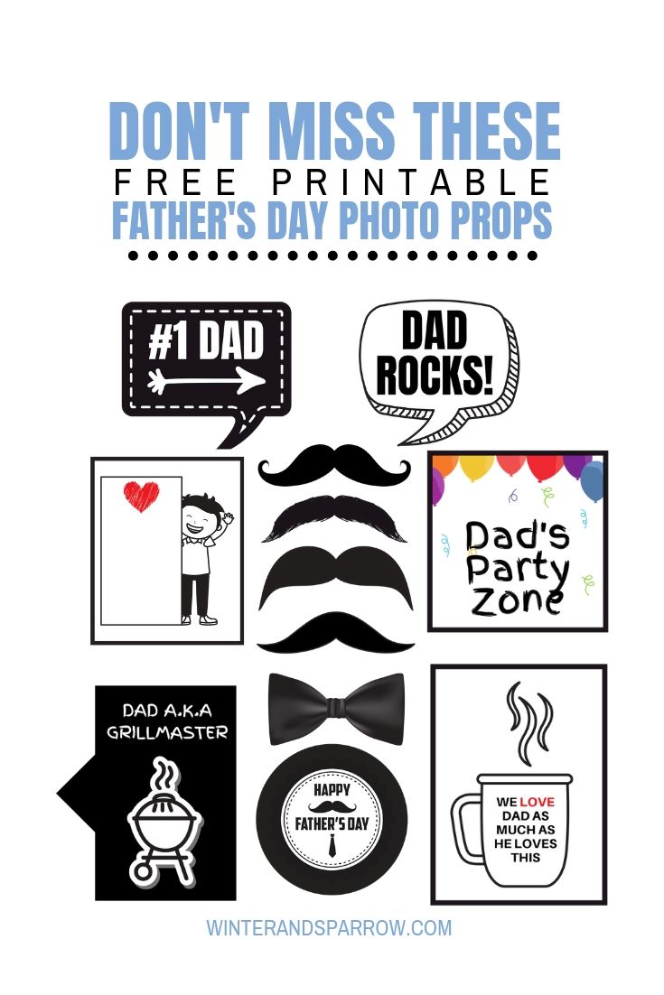 free printable photo booth props social media