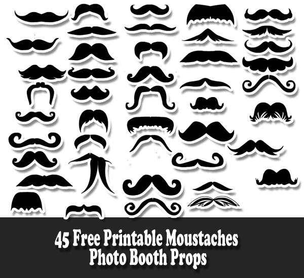 free printable photo booth props social media