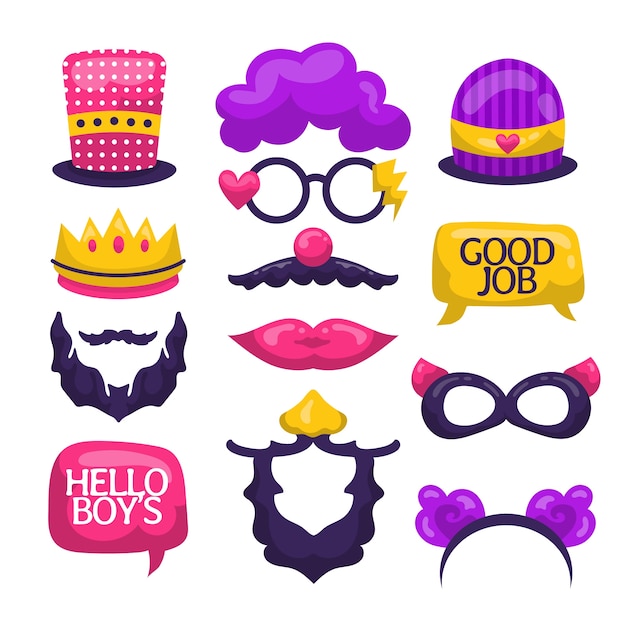 booth-props-vectors-illustrations-for-free-download-worksheets-library for Free Printable 80s Photo Props Booth Props Vectors & Illustrations for Free Download - Worksheets Library for Free Printable 80s Photo Props