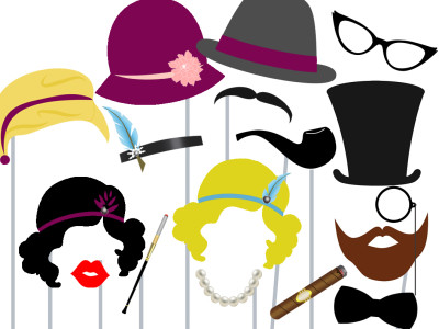 free printable photo booth props words