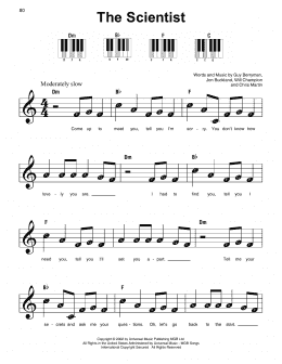 free printable piano sheet music the scientist coldplay