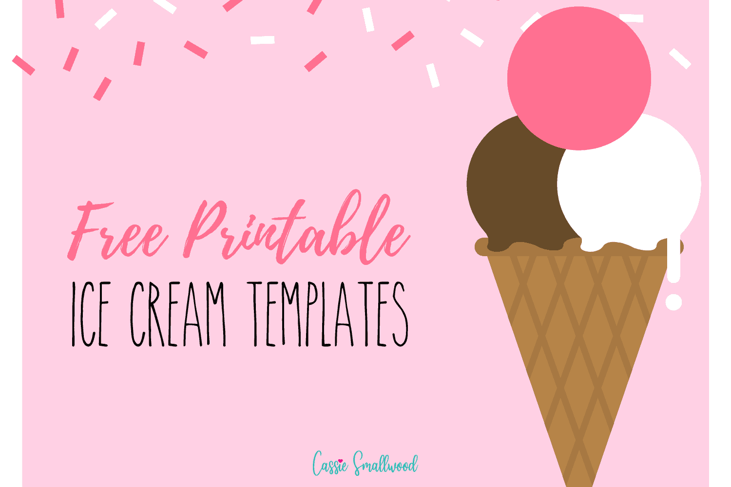 free printable picture of ice cream cone