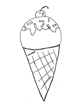 free printable picture of ice cream cone