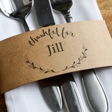 free printable place card settings