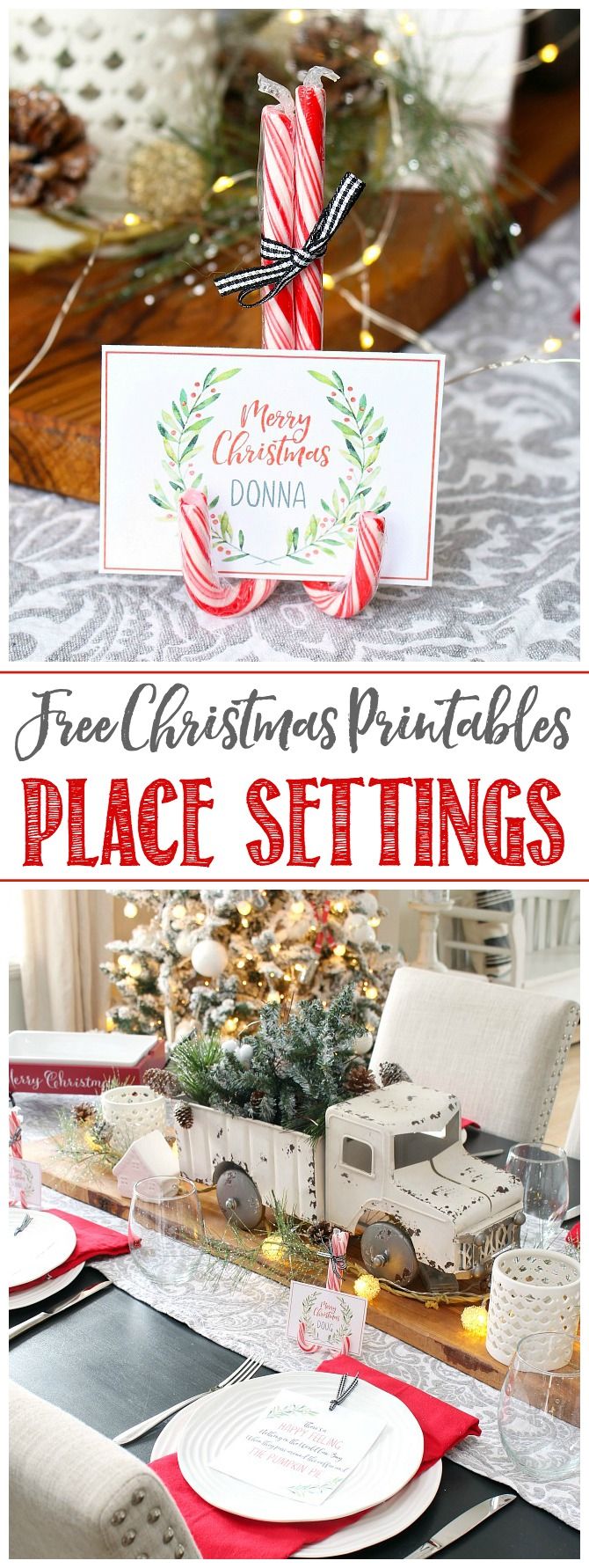 free printable place card settings