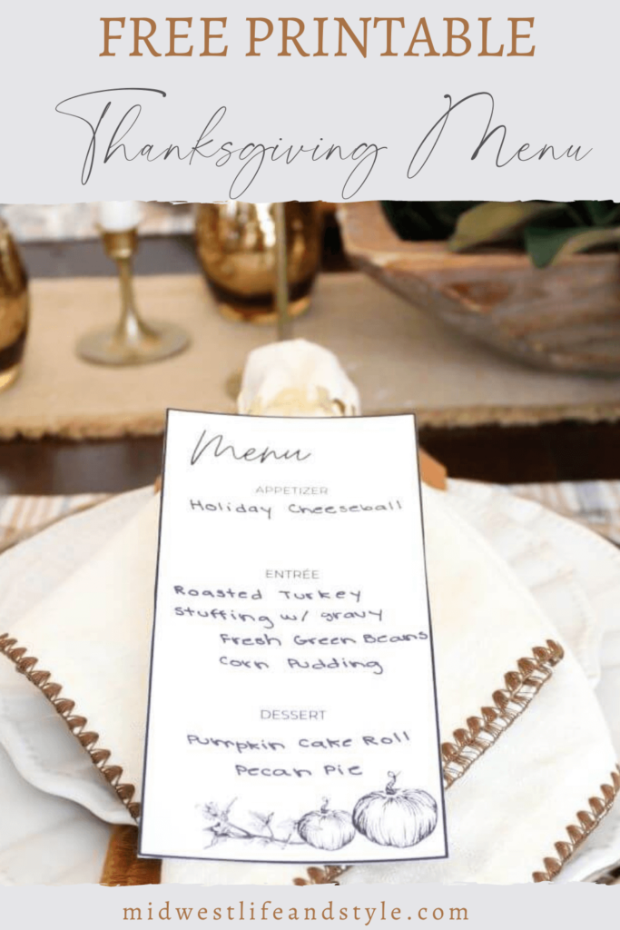 free printable place card settings