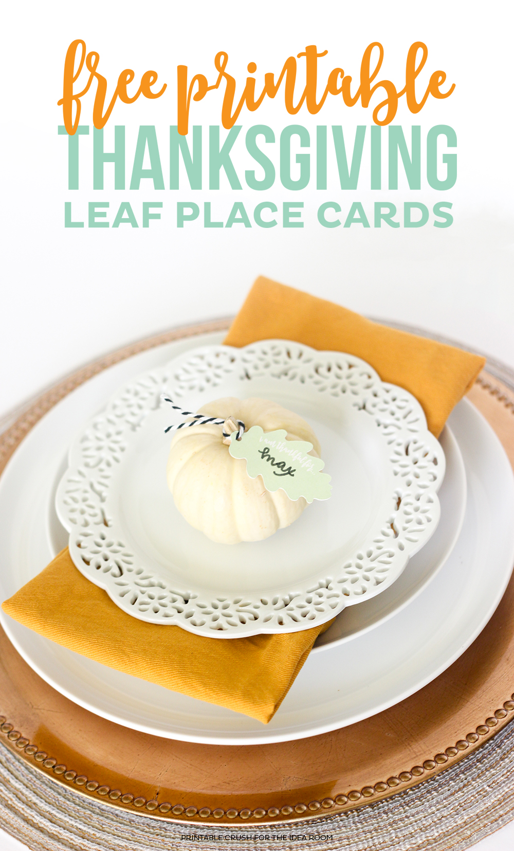 free printable place card settings