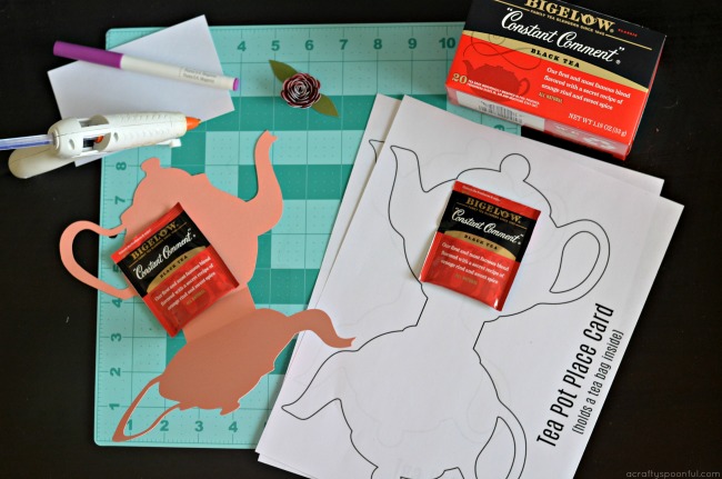 free printable place cards tea party