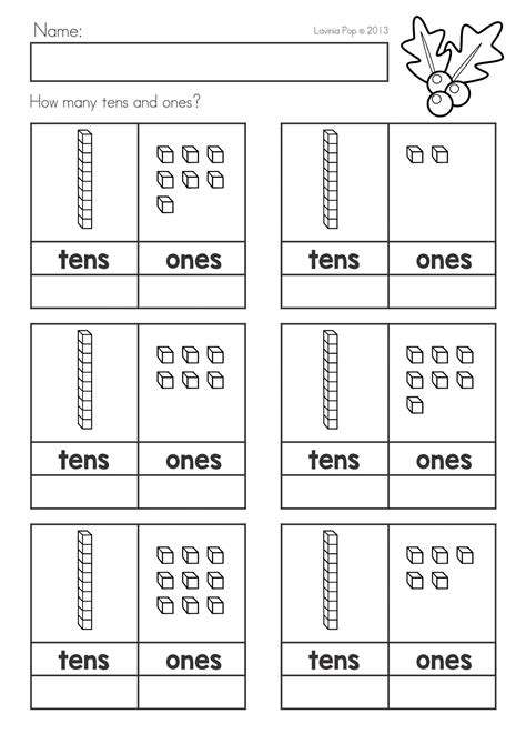 Kindergarten Place Value Worksheets