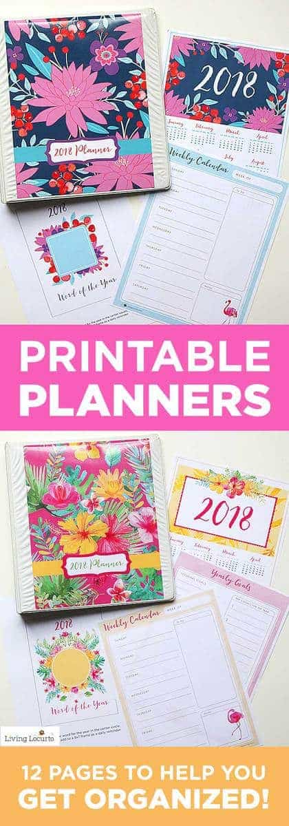 free printable planner 2018 daily