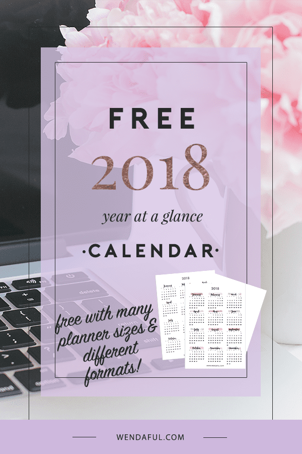 free printable planner 2018 daily