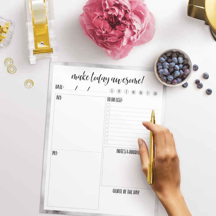 free printable planner 2018 minimalist