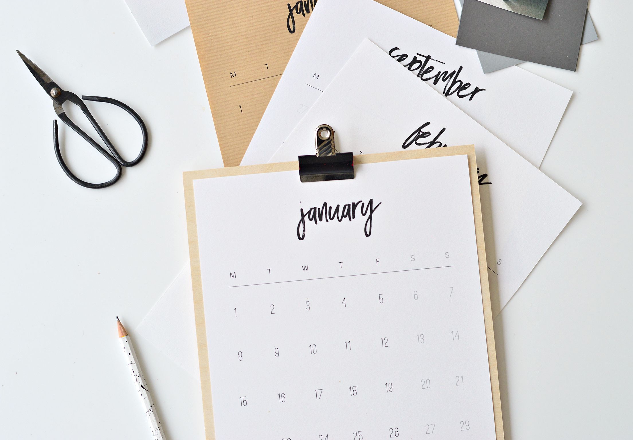 Minimalist Planner Vectors &  Illustrations for Free Download