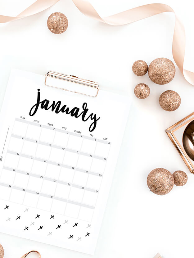 free printable planner 2018 minimalist