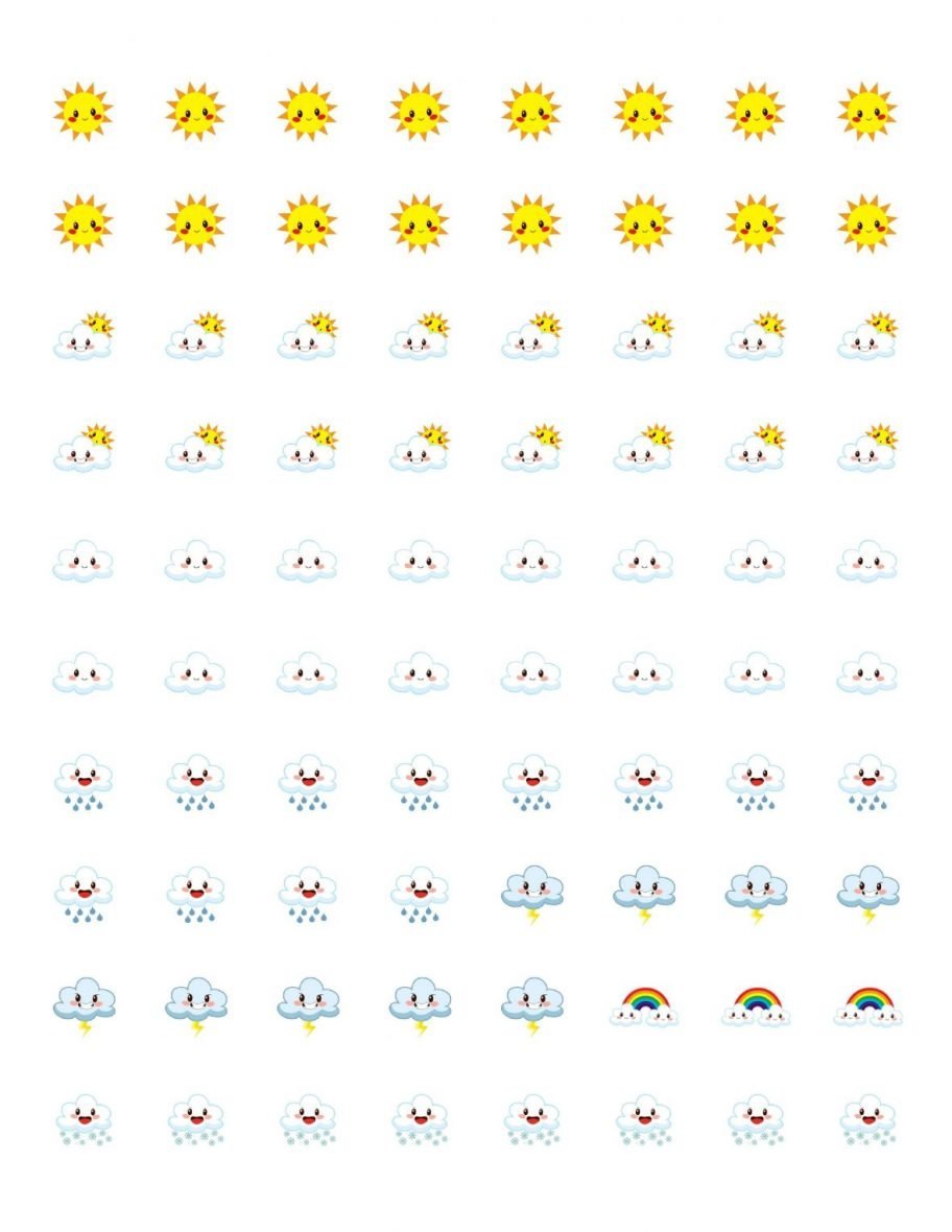 Free Printable Planner Stickers - Weather Icons | Mini Van Dreams