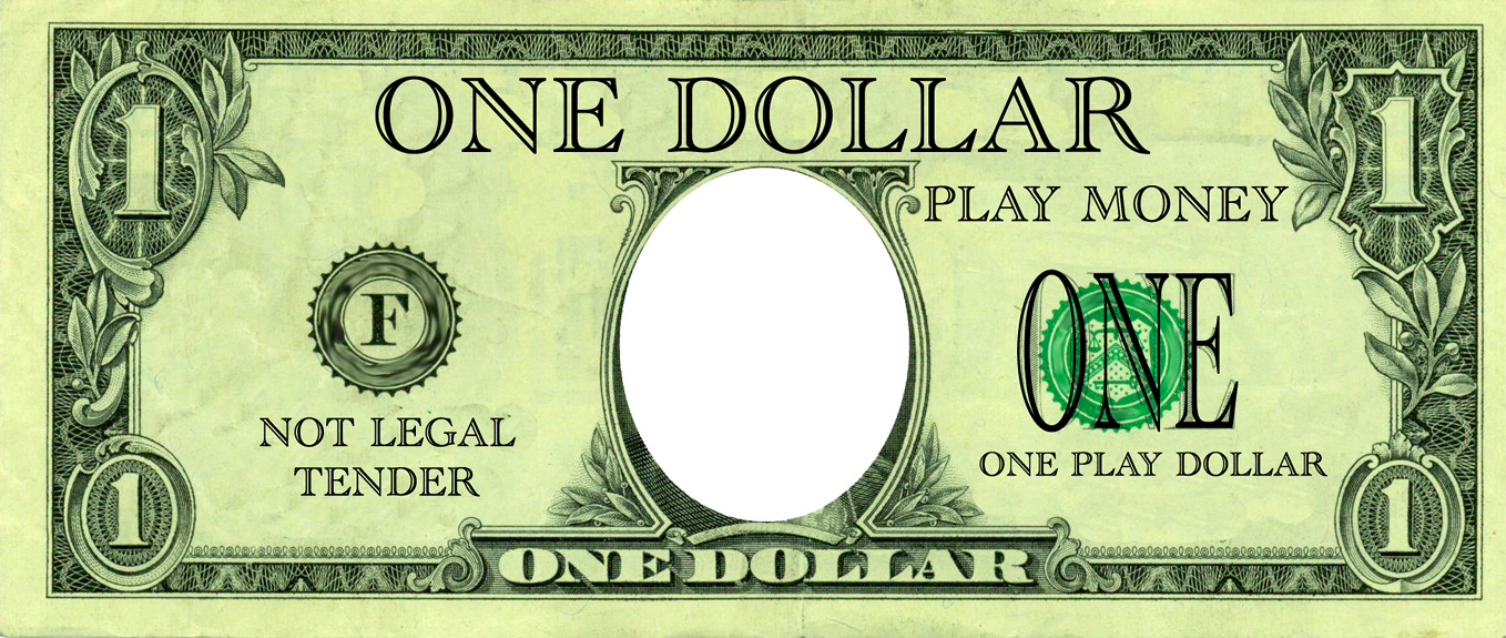 free printable play money front and back