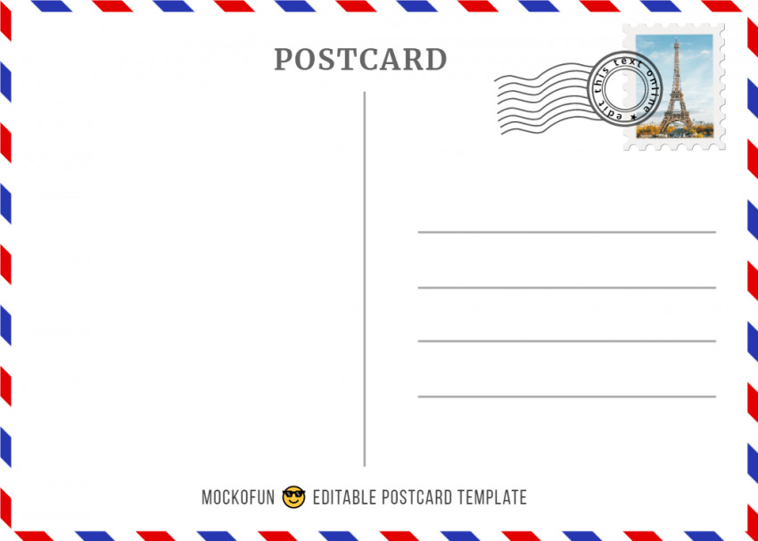 free printable postcard templates online