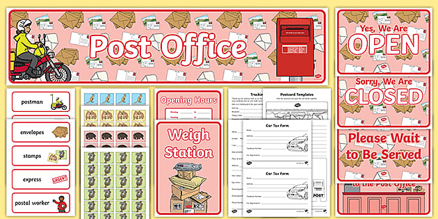 FREE! - The Post Office Printables | Play Set | Early Learners