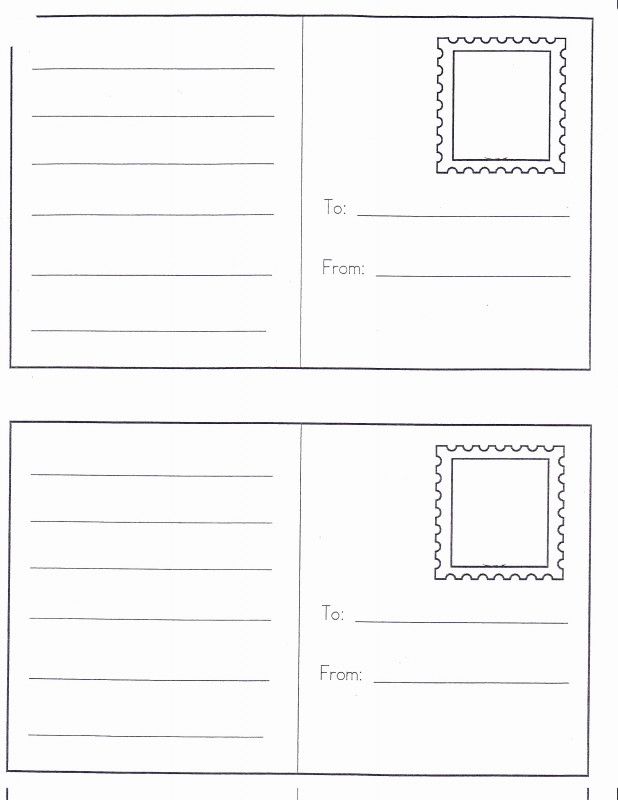 free printable postcards for dramatic play