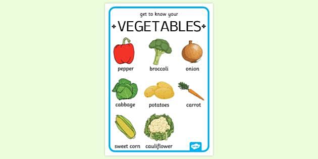 FREE! - Printable Vegetable Poster | Primary Resources | Twinkl