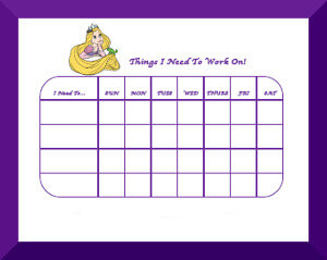 free printable potty chart princess