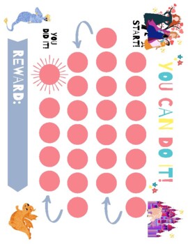 free printable potty chart princess