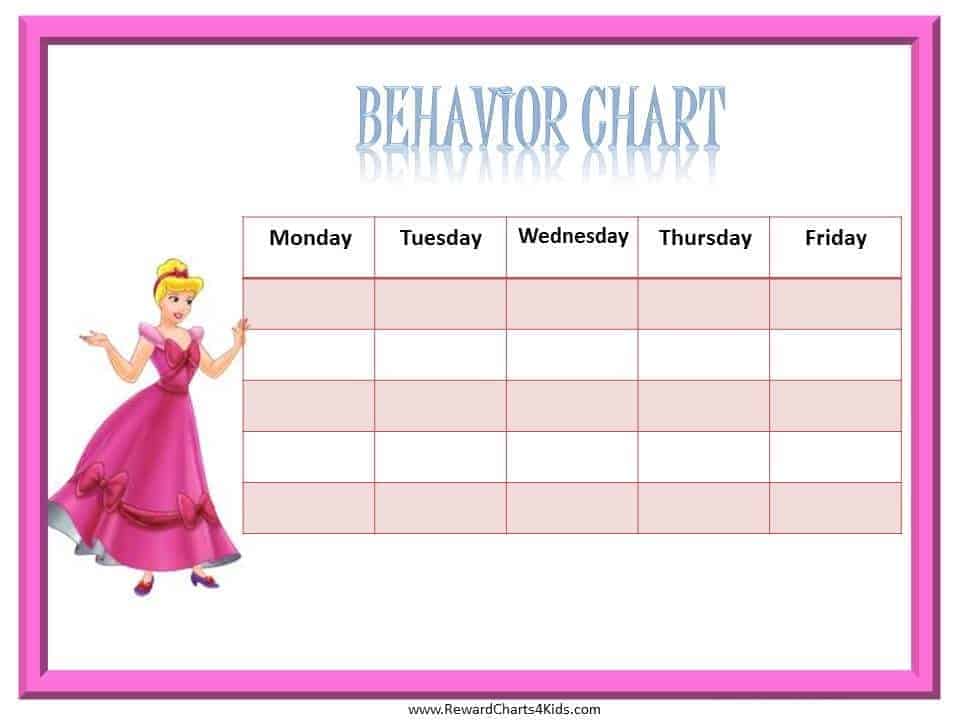 free printable potty chart princess