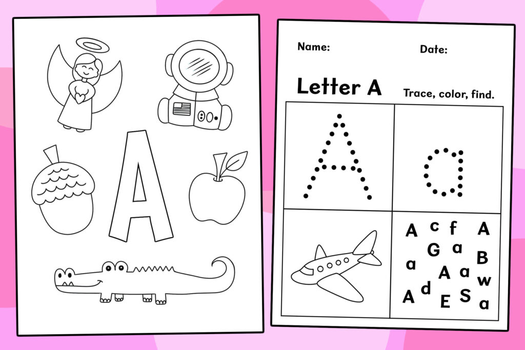 FREE Alphabet Worksheets for Preschool! ⋆ The Hollydog Blog - Worksheets Library free-alphabet-worksheets-for-preschool-the-hollydog-blog-worksheets-library