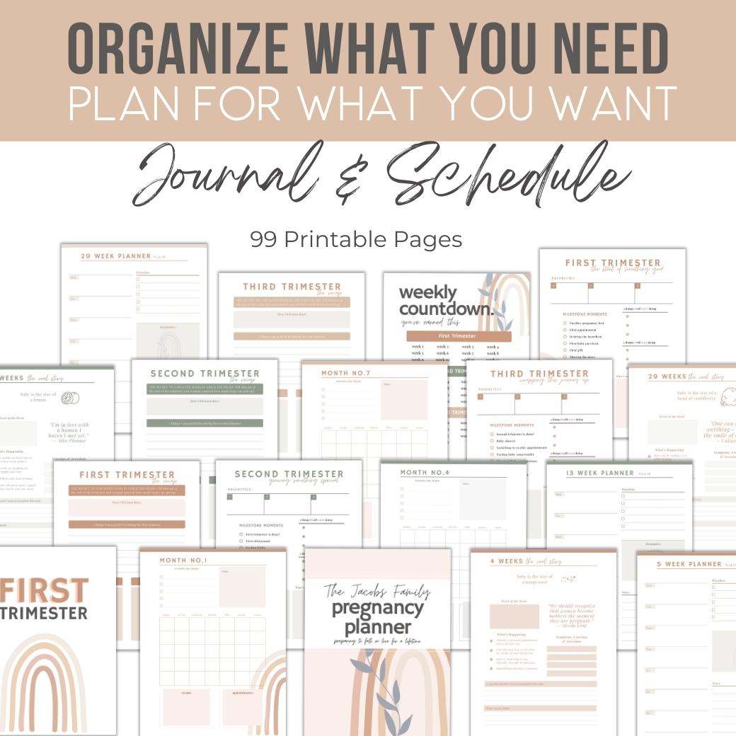 free printable pregnancy journal pages