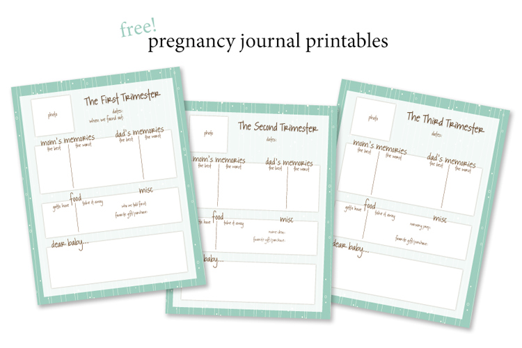free printable pregnancy journal pages